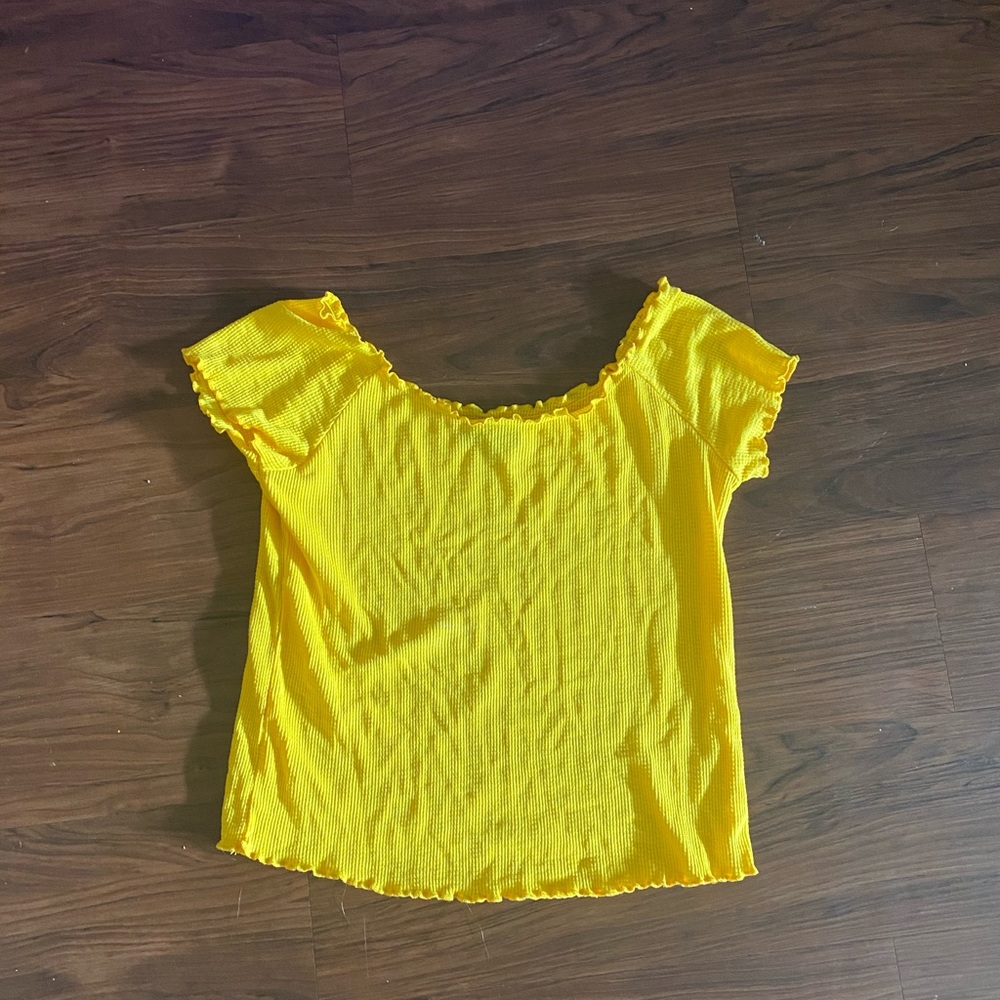 Topshop Yellow Croptop